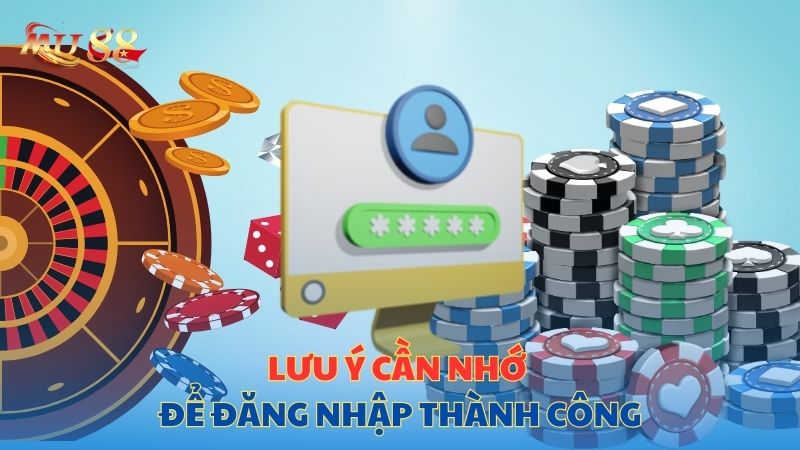 Lưu ý cần nhớ để đăng nhập thành công